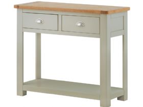 Painted Console Table With 2 Drawers