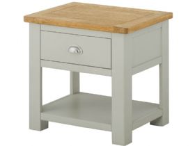 Painted Lamp Table With 1 Drawer