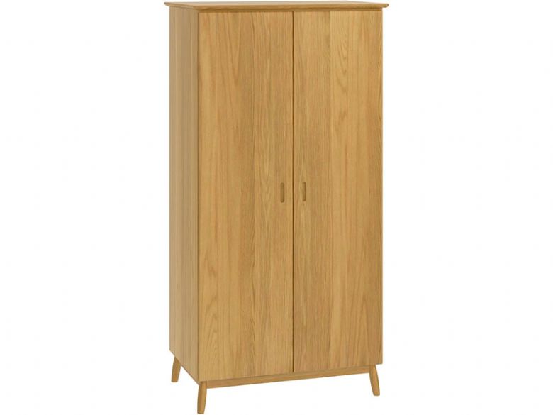 Bascote oak Scandi style 2 door wardrobe