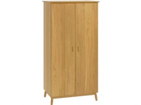 Bascote oak Scandi style 2 door wardrobe