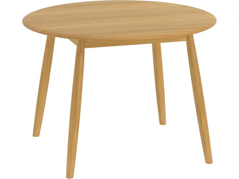 Bascote oak Scandi style round dining table