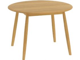 Bascote oak Scandi style round dining table
