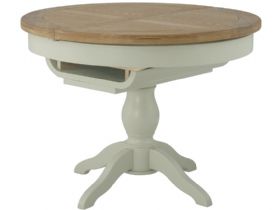 Hockley Grand Painted Round Butterfly Extending Dining Table