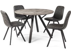 Zetta Round Table & 4 Chairs
