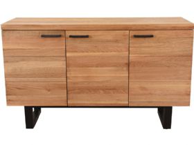 Yukon oak 3 section sideboard available at Furniture Barn