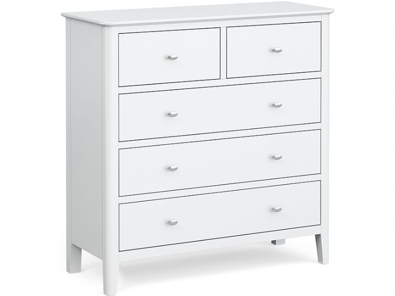 Louis white 2 over 3 chest of drawers