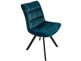 Faith teal velvet dining chair available at Furniture Barn