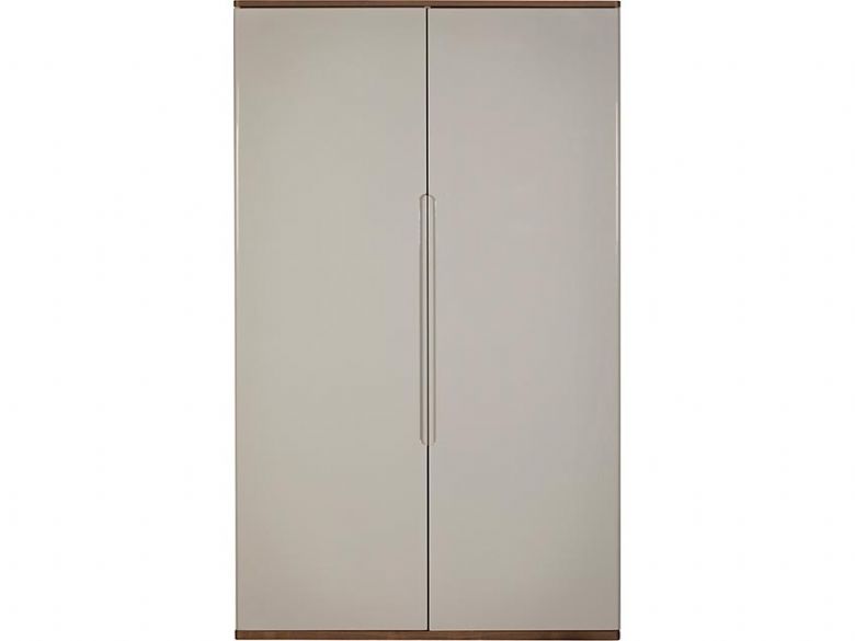 Style modern grey double wardrobe available at Furniture Barn