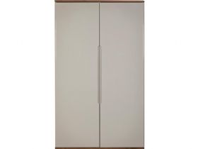 Style modern grey double wardrobe available at Furniture Barn
