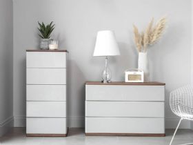 Style modern grey tallboy chest finance options available