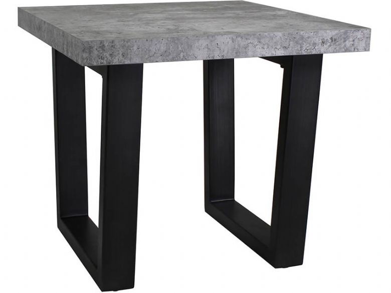 Alberta stone effect lamp table available at Furniture Barn