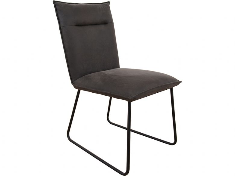 Pecos grey suede dining chair available at Furniture Barn