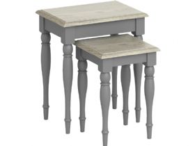 Ellison grey nest of tables available at Furniture Barn
