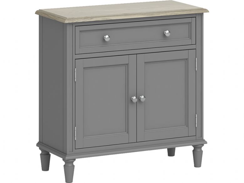 Ellison grey painted mini sideboard available at Furniture Barn