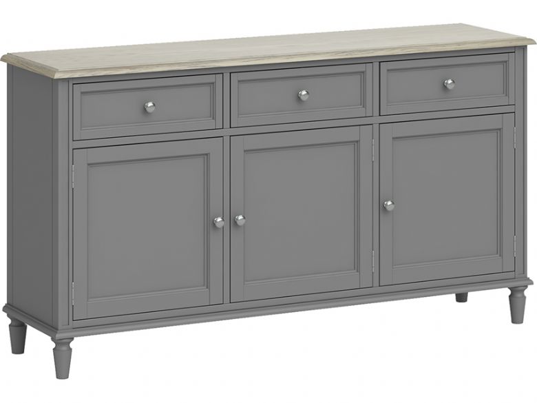 Ellison grey painted large sideboard available at Furniture Barn