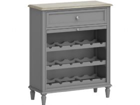 Ellison grey wine unit available at Furniture Barn