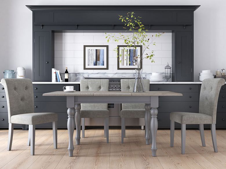 Ellison contemporary grey dining furniture available at Furniture Barn