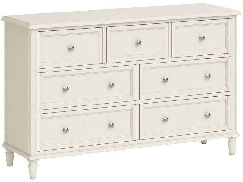 Ellison ivory 3 over 4 chest of drawers