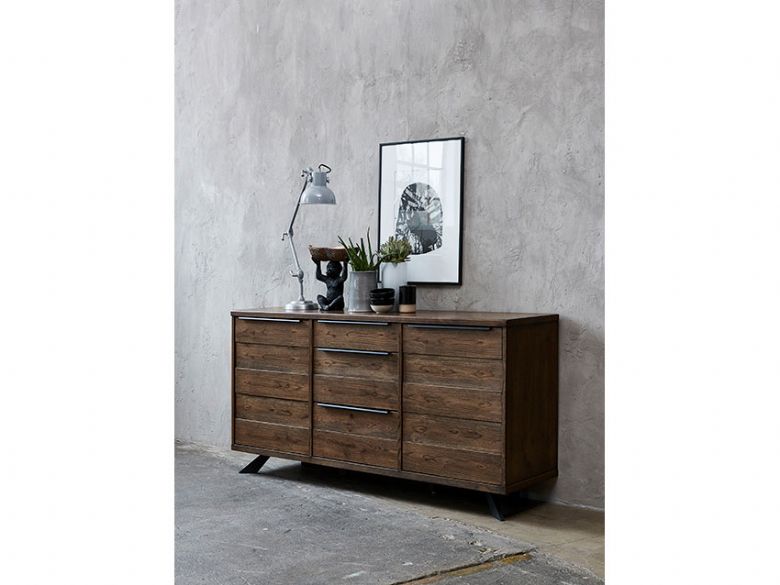 Fordham 3 section wood sideboard