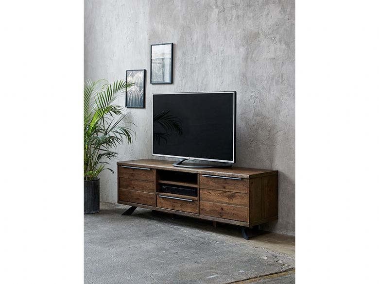Fordham wooden TV lowboard with cable management hole