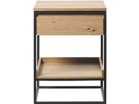 Rosta contemporary wood side table available at Furniture Barn