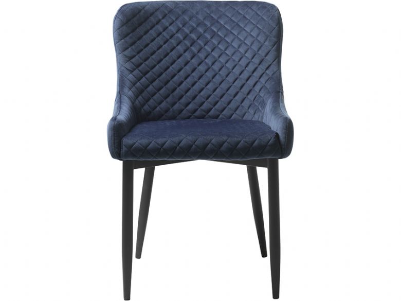 Houston blue velvet dining chair