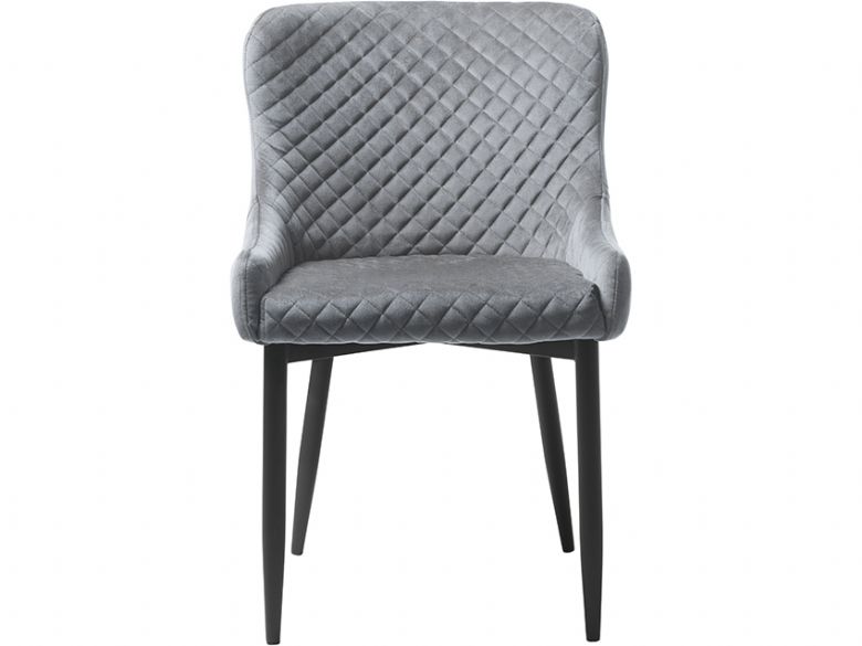 Houston quilted grey dining chair