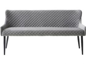 Grey Velvet Sofa Bench