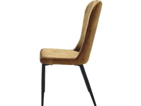 Mayfield modern yellow dining chair