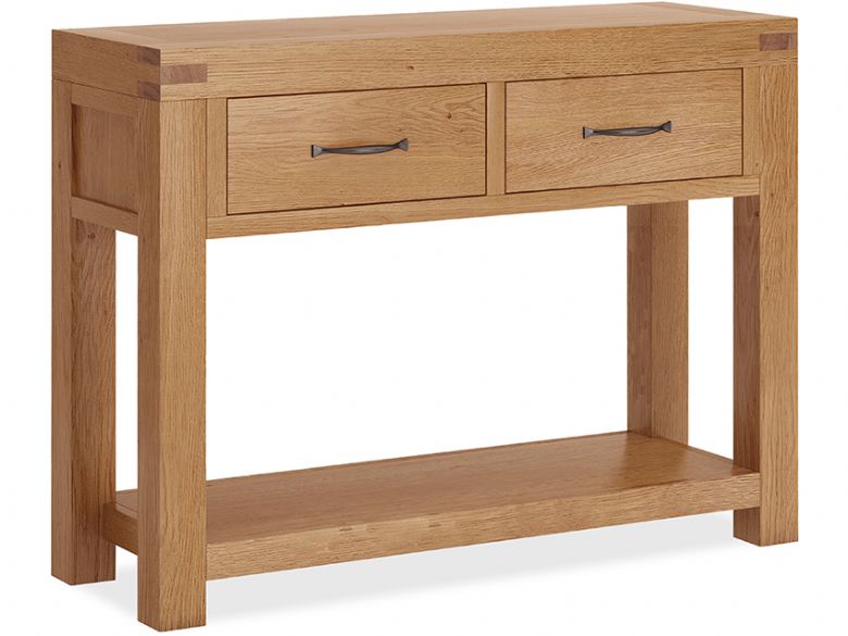 Bromley oak console table