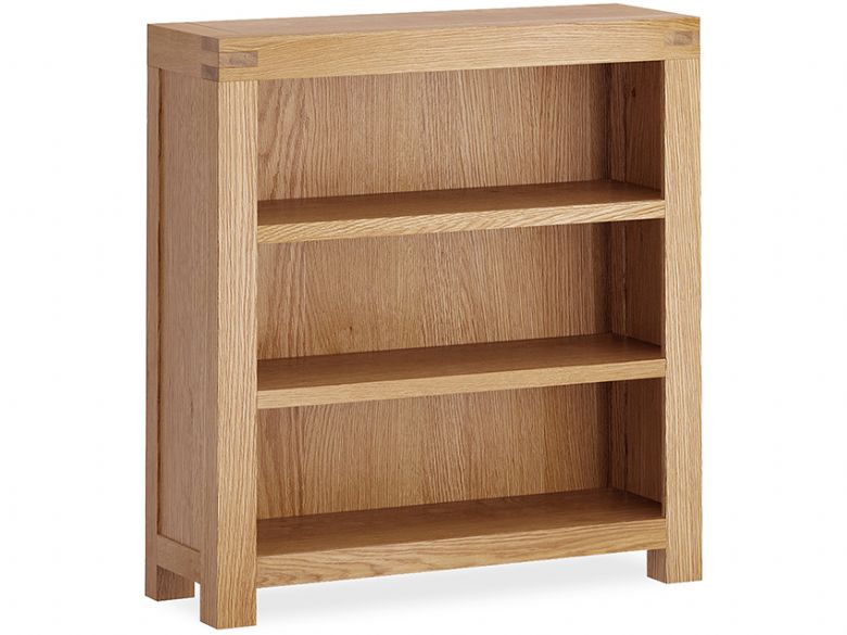Bromley oak low bookcase