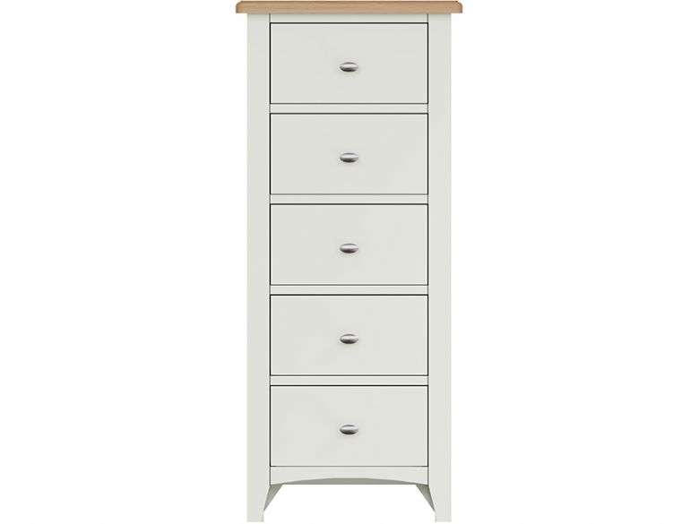 Moreton 5 drawer tall chest for compact living
