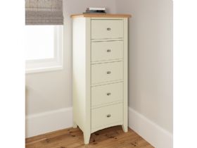 Moreton 5 drawer narrow chest finance options available