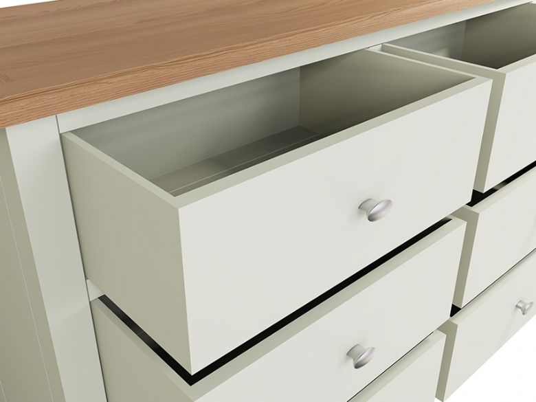 Moreton modern white chest of drawers