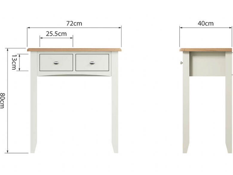 Moreton white painted dressing table finance options available