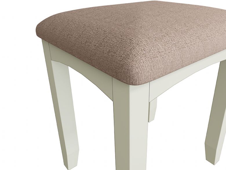 Moreton white dressing table stool