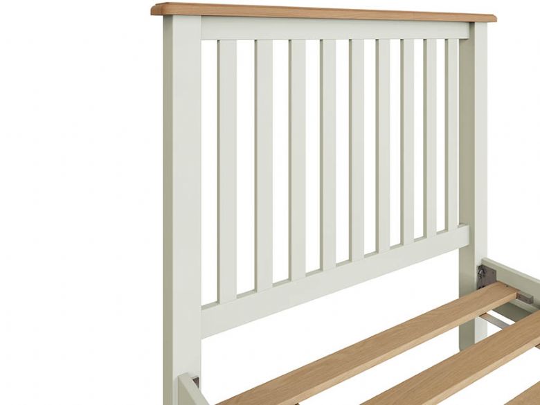 Moreton painted white single bed frame