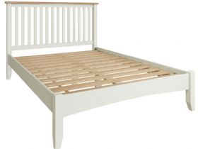 Moreton white double bed available at Furniture Barn