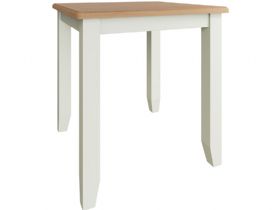 Moreton compact square white dining table