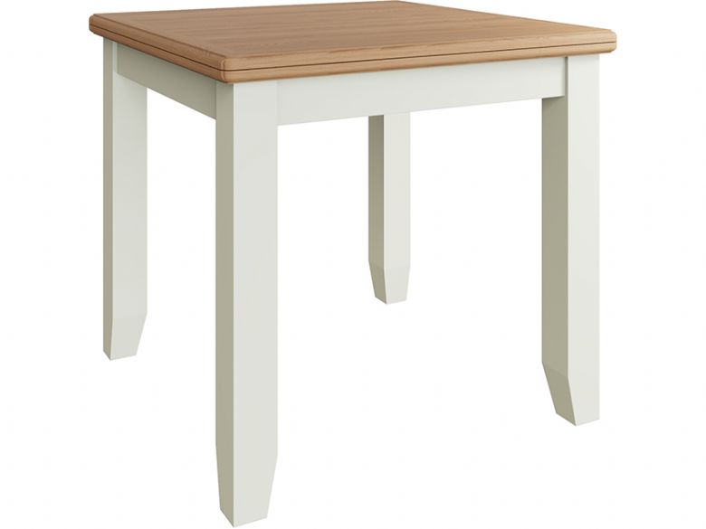 Moreton white flip top table available at Furniture Barn