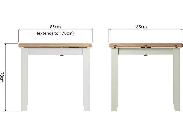 Moreton wooden flip top table