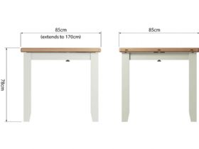 Moreton wooden flip top table