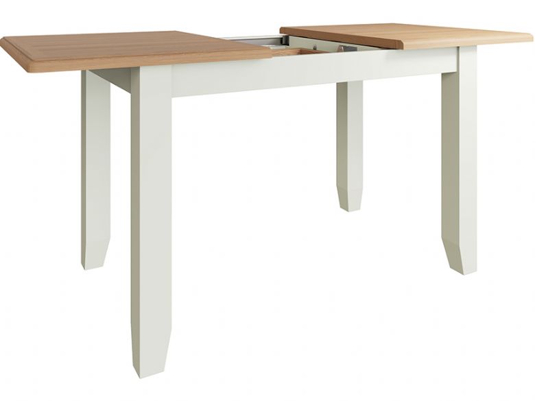 Moreton white 1.2m extending dining table