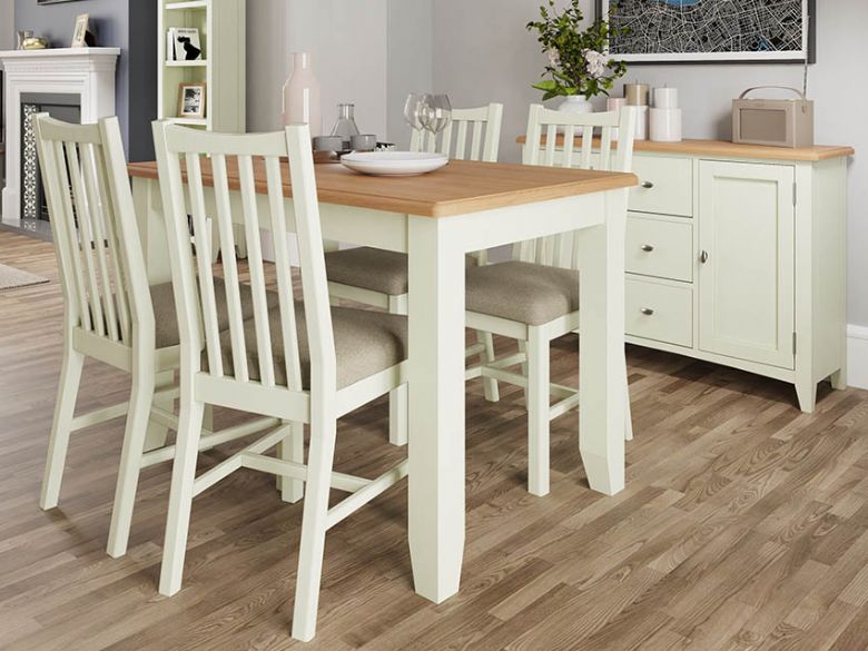 Moreton small painted extending table for compact living