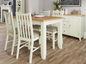 Moreton small painted extending table for compact living