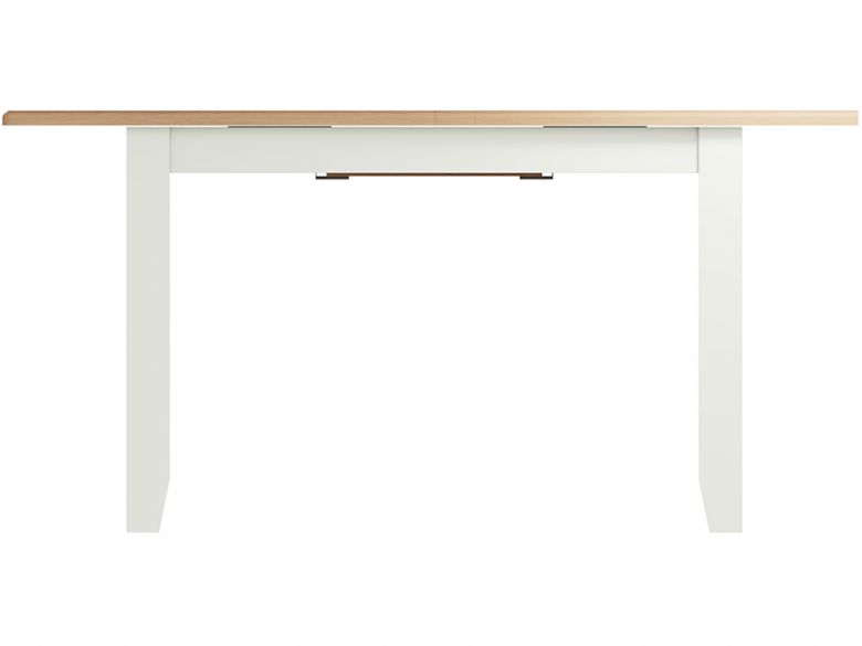 Moreton white extending dining table