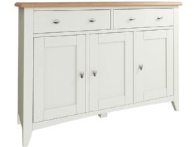 Moreton white 3 door sideboard available at Furniture Barn