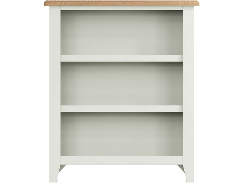 Moreton small white bookcase available at Furniture Barn