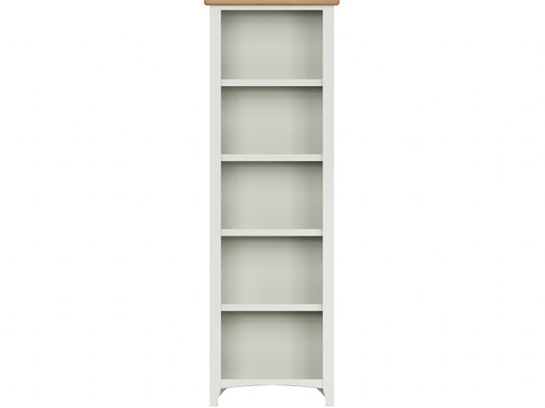 Moreton large white bookcase available at Furniture Barn