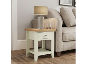 Moreton side table with oak top